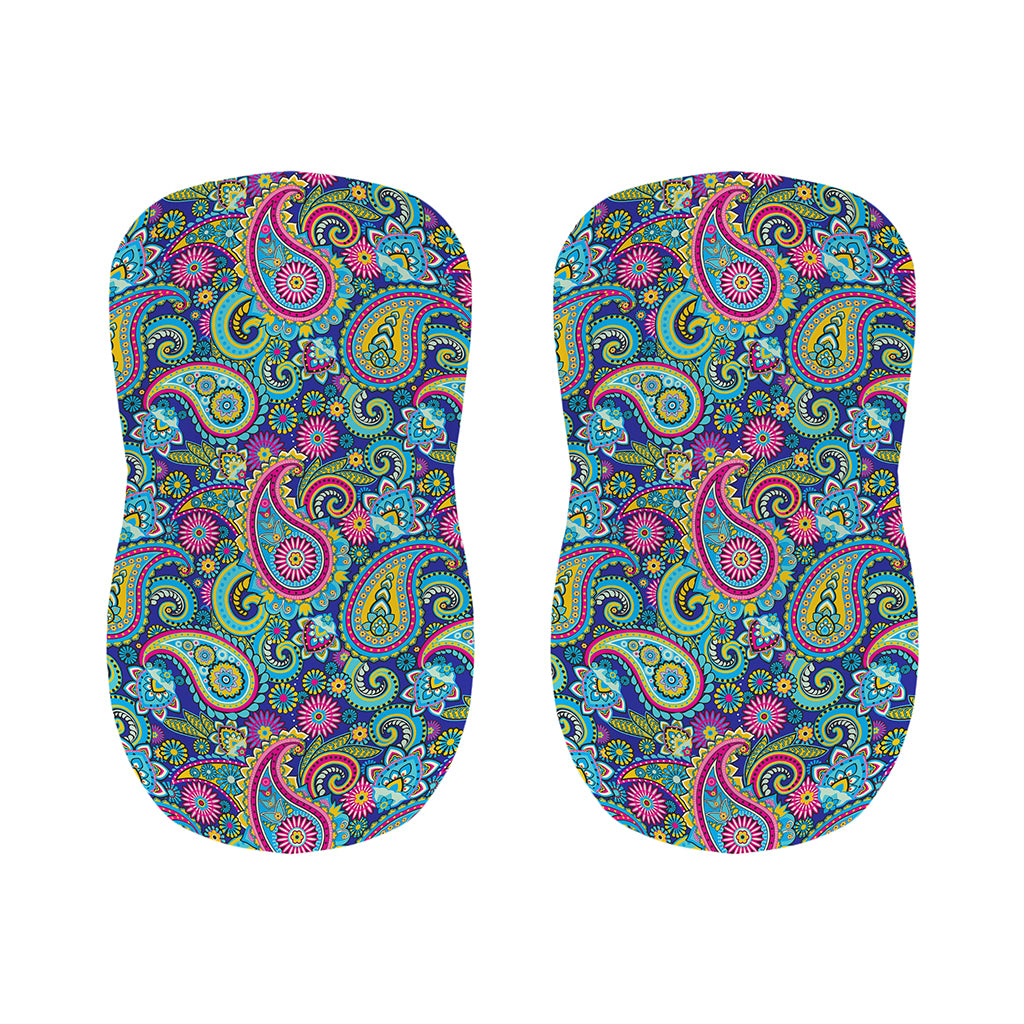 Colorful Paisley Pattern Print Bar Stool Covers