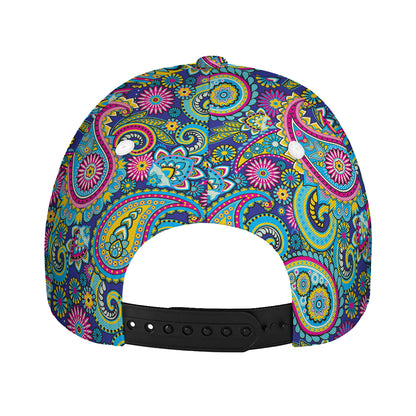 Colorful Paisley Pattern Print Baseball Cap