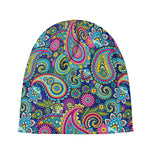 Colorful Paisley Pattern Print Beanie