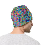 Colorful Paisley Pattern Print Beanie
