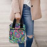 Colorful Paisley Pattern Print Bible Tote Bag