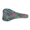 Colorful Paisley Pattern Print Bicycle Seat Cover