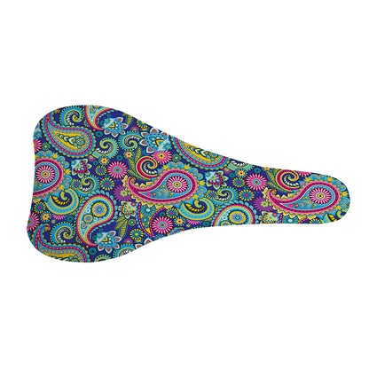 Colorful Paisley Pattern Print Bicycle Seat Cover