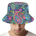 Colorful Paisley Pattern Print Bucket Hat