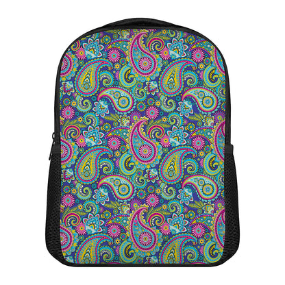Colorful Paisley Pattern Print Casual Backpack