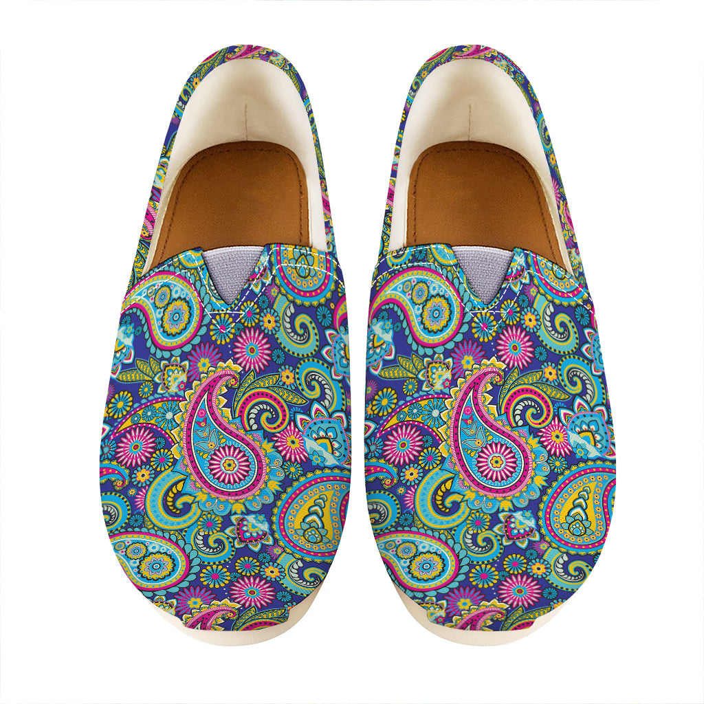 Colorful Paisley Pattern Print Casual Shoes