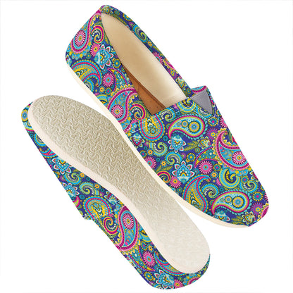 Colorful Paisley Pattern Print Casual Shoes