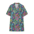 Colorful Paisley Pattern Print Cotton Hawaiian Shirt