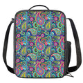 Colorful Paisley Pattern Print Crossbody Lunch Bag