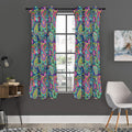 Colorful Paisley Pattern Print Grommet Curtain Panels