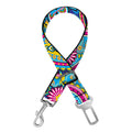 Colorful Paisley Pattern Print Dog Seat Belt