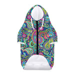 Colorful Paisley Pattern Print Dog Zip Up Hoodie