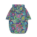 Colorful Paisley Pattern Print Dog Zip Up Hoodie