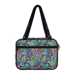 Colorful Paisley Pattern Print Double Strap Bible Bag