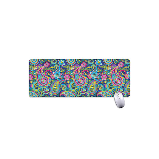 Colorful Paisley Pattern Print Extended Mouse Pad