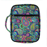 Colorful Paisley Pattern Print Front Pocket Bible Bag