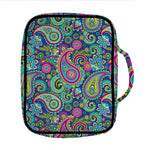 Colorful Paisley Pattern Print Front Pocket Bible Bag