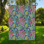 Colorful Paisley Pattern Print Garden Flag