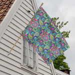 Colorful Paisley Pattern Print House Flag