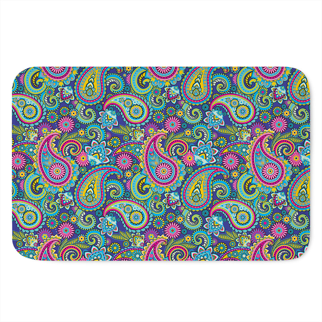 Colorful Paisley Pattern Print Indoor Door Mat