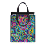 Colorful Paisley Pattern Print Insulated Lunch Tote