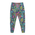Colorful Paisley Pattern Print Jogger Pants