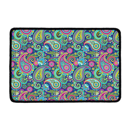 Colorful Paisley Pattern Print Kitchen Mat