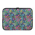 Colorful Paisley Pattern Print Laptop Sleeve