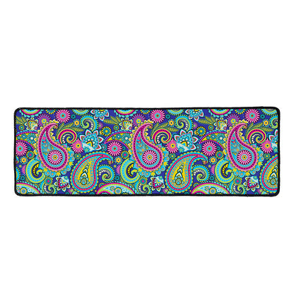 Colorful Paisley Pattern Print Long Kitchen Mat