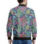 Colorful Paisley Pattern Print Men's Bomber Jacket