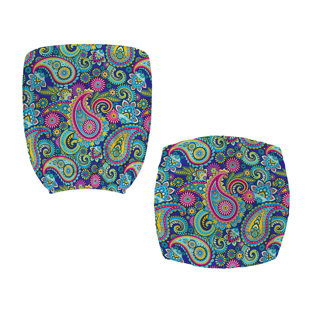 Colorful Paisley Pattern Print Office Chair Cover