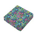Colorful Paisley Pattern Print Outdoor Seat Cushion Cover