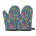 Colorful Paisley Pattern Print Oven Mitts