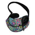 Colorful Paisley Pattern Print Pet Sling Carrier