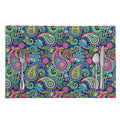 Colorful Paisley Pattern Print Placemat