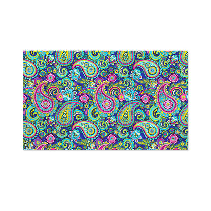 Colorful Paisley Pattern Print Polyester Flag