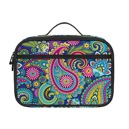 Colorful Paisley Pattern Print Portable Lunch Bag