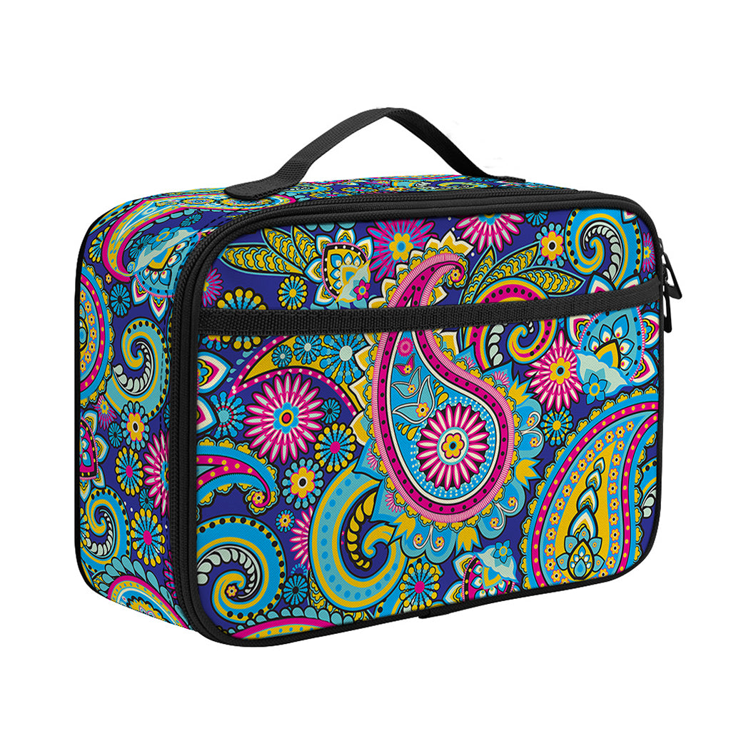 Colorful Paisley Pattern Print Portable Lunch Bag