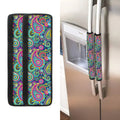 Colorful Paisley Pattern Print Refrigerator Handle Covers