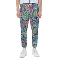 Colorful Paisley Pattern Print Joggers