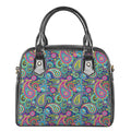 Colorful Paisley Pattern Print Shoulder Handbag