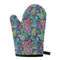 Colorful Paisley Pattern Print Single Oven Mitt