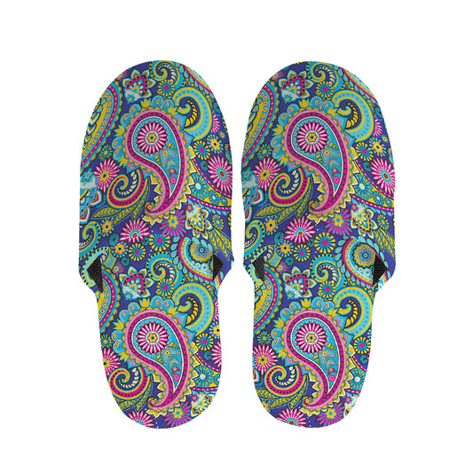 Colorful Paisley Pattern Print Slippers