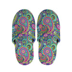 Colorful Paisley Pattern Print Slippers