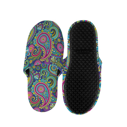 Colorful Paisley Pattern Print Slippers