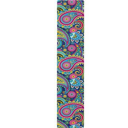 Colorful Paisley Pattern Print Table Runner
