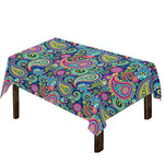 Colorful Paisley Pattern Print Tablecloth