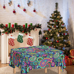 Colorful Paisley Pattern Print Tablecloth