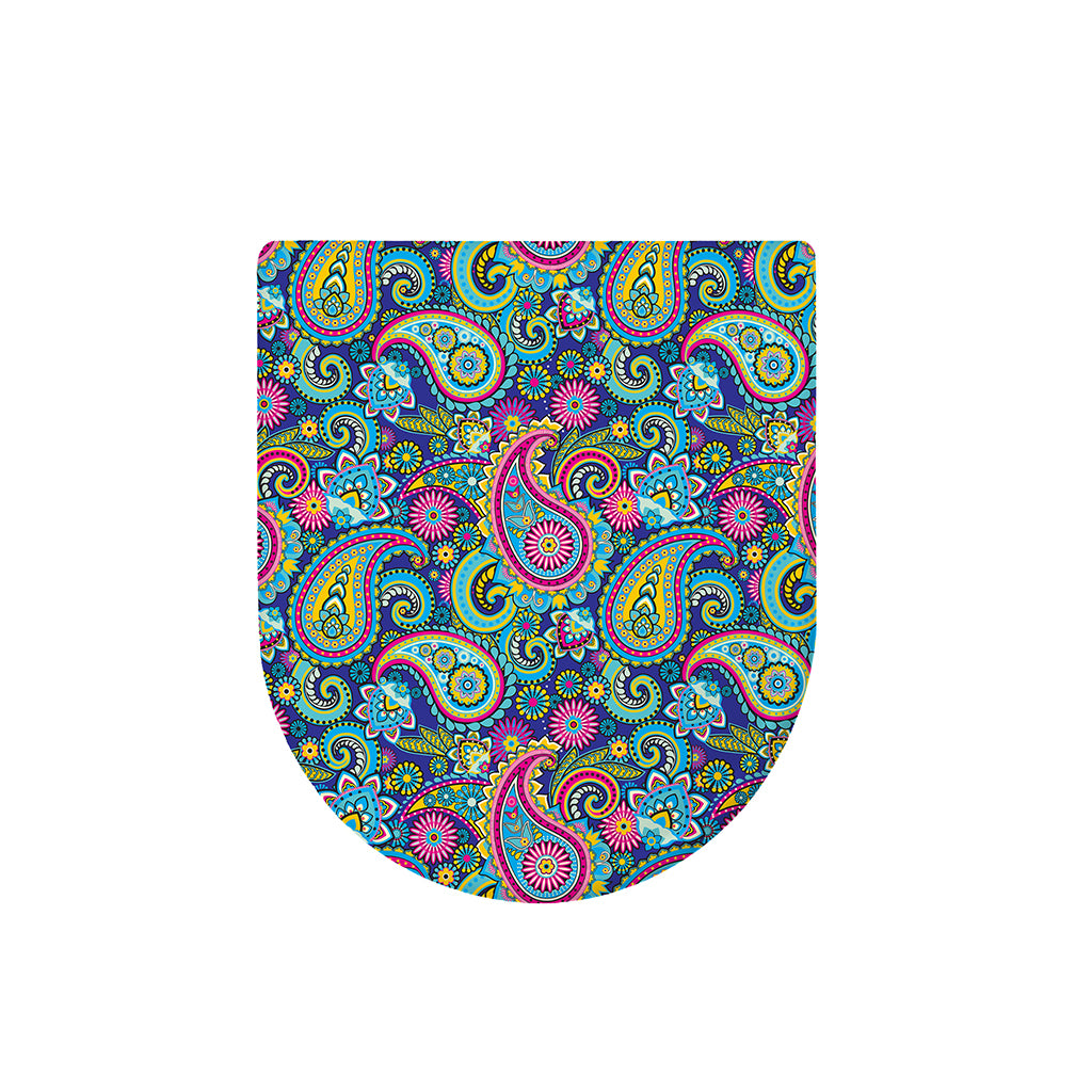 Colorful Paisley Pattern Print Toilet Lid Cover