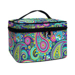 Colorful Paisley Pattern Print Travel Makeup Bag